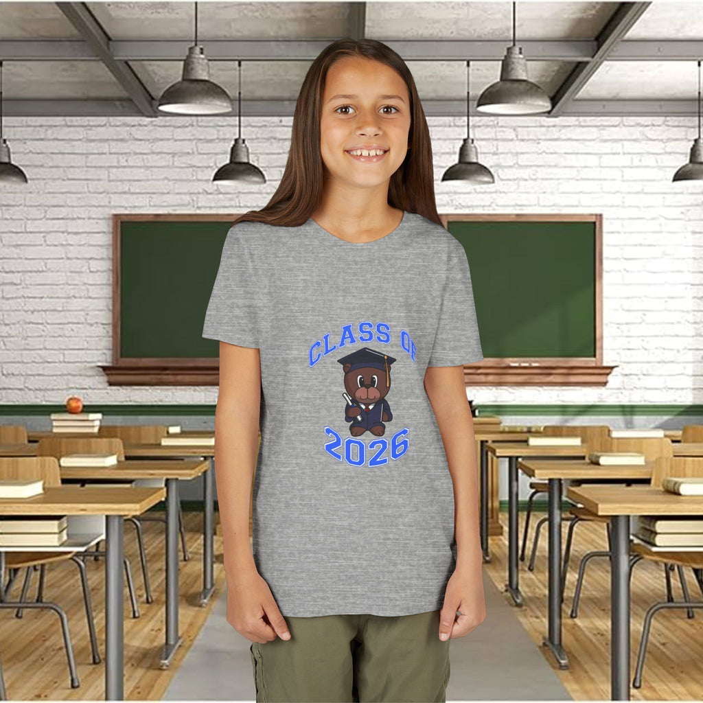 Girl wearing Class of 2026 t-shirt