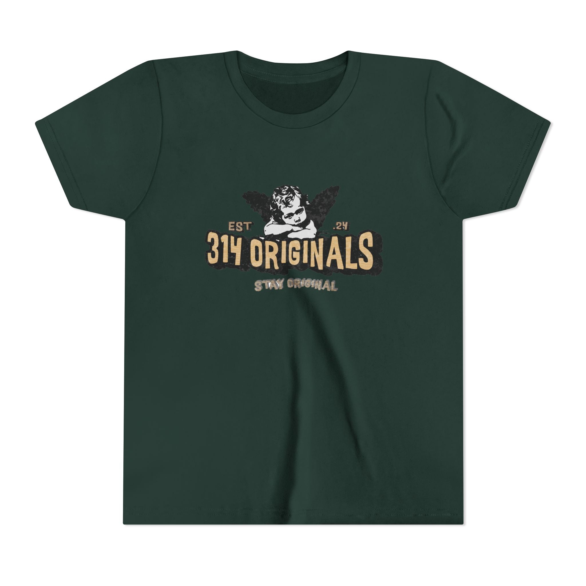 314 Originals Youth Tee - Vintage Cherub Graphic Kids T-Shirt Printify Kids clothes  314 Originals