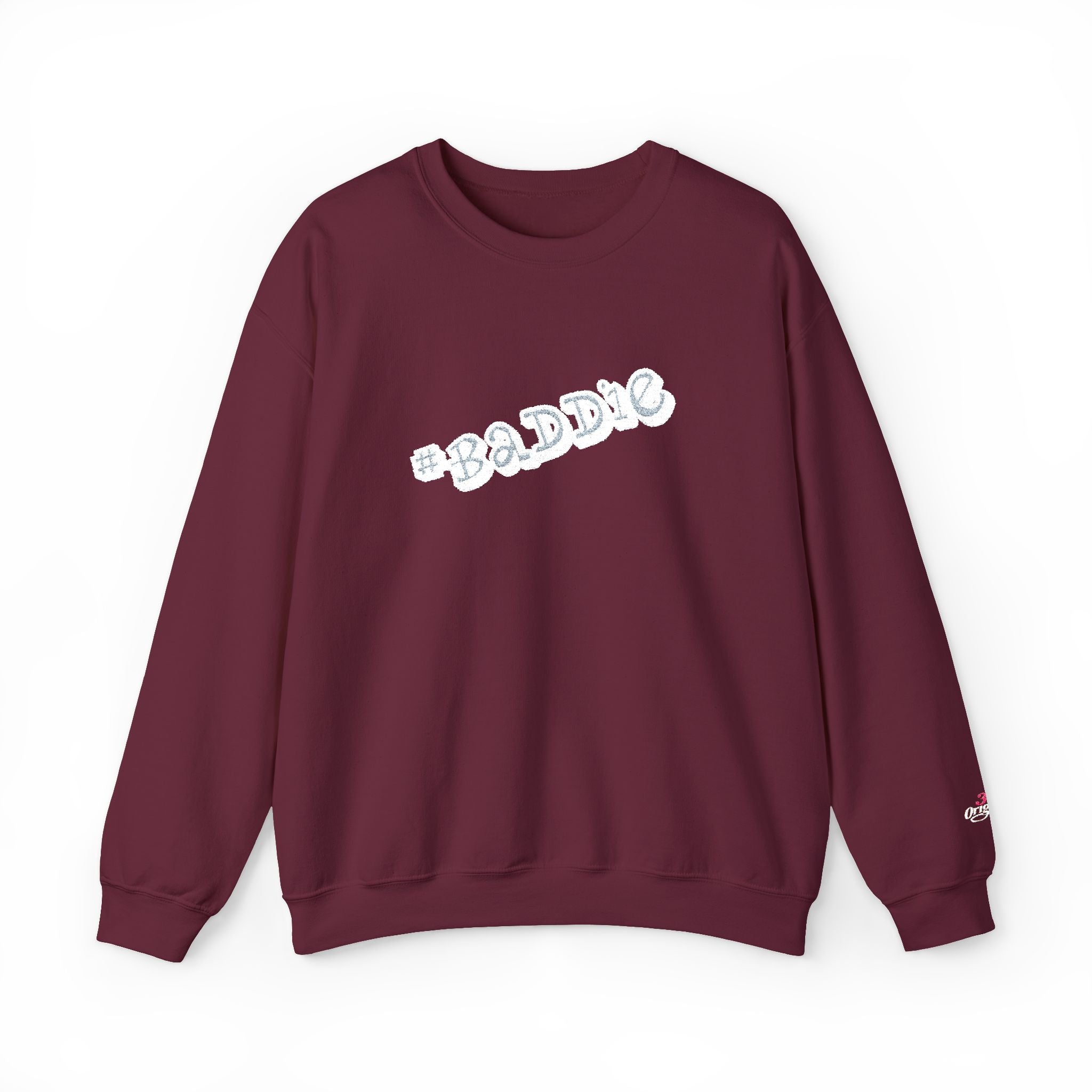Cloud Script Crewneck Sweatshirt — White Script Logo Cozy Pullover Printify Sweatshirt  314 Originals
