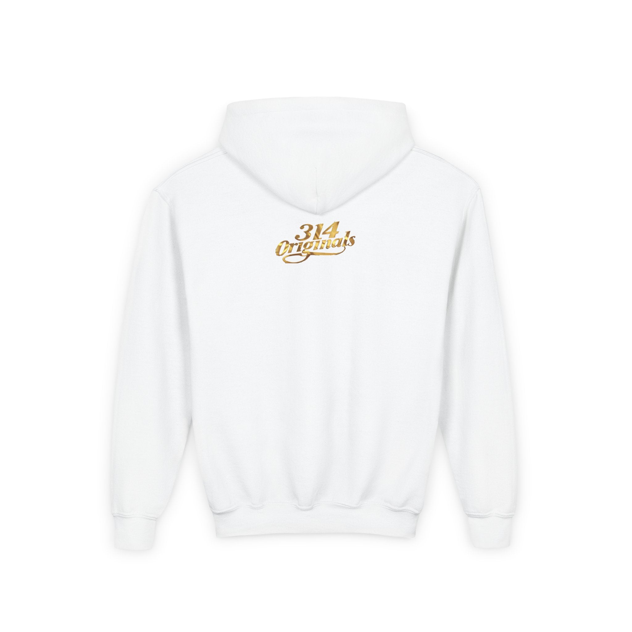Prince Hoodie — Elegant Script with Crown & "314 Originals" Back Accent