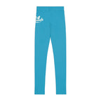 Turquoise 314 Script Kids' Printed Leggings - 314 Originals