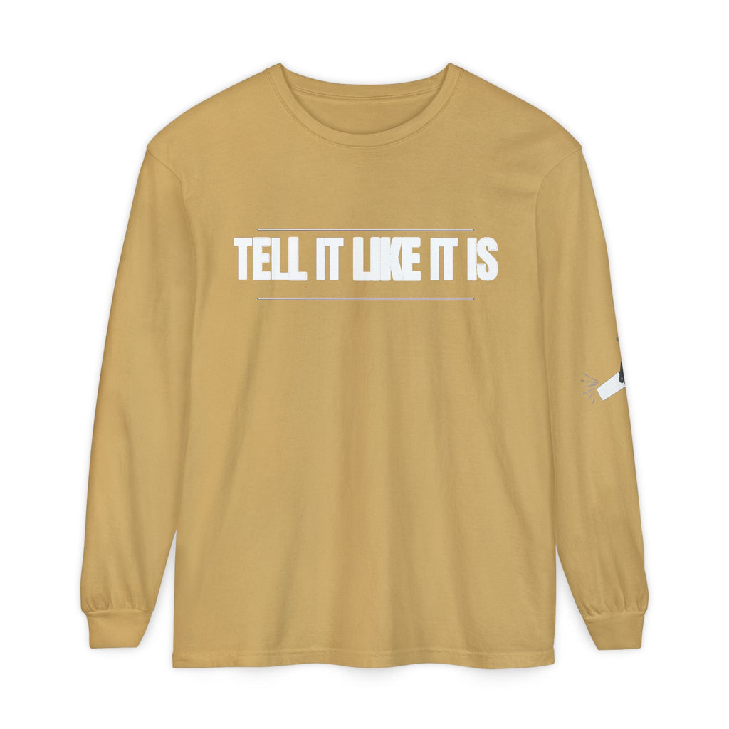 Tell It Like It Is Long Sleeve Tee — "No Scripts... No Filters... No Bullsh*t" Statement Shirt Printify Long-sleeve  314 Originals