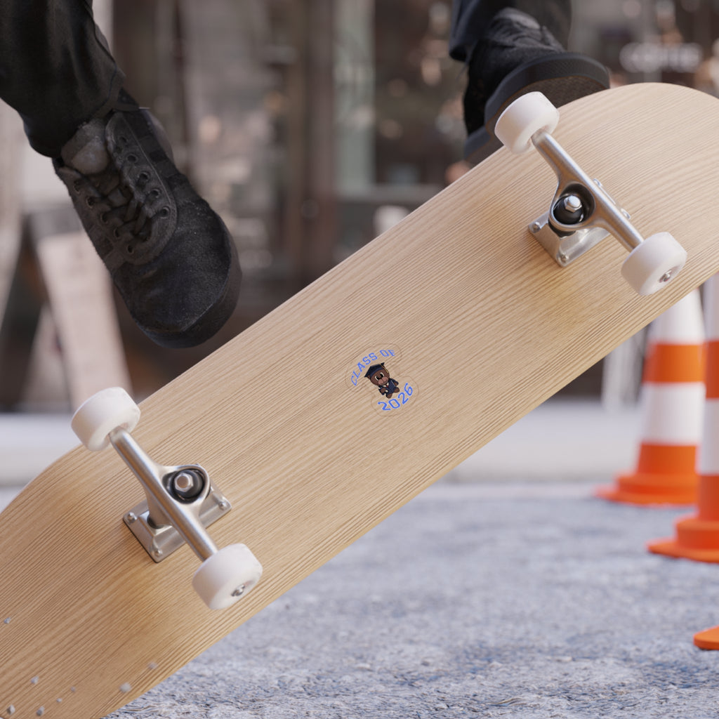 Class of 2026 Graduation Bear Sticker — Transparent Die-Cut Outdoor Sticker