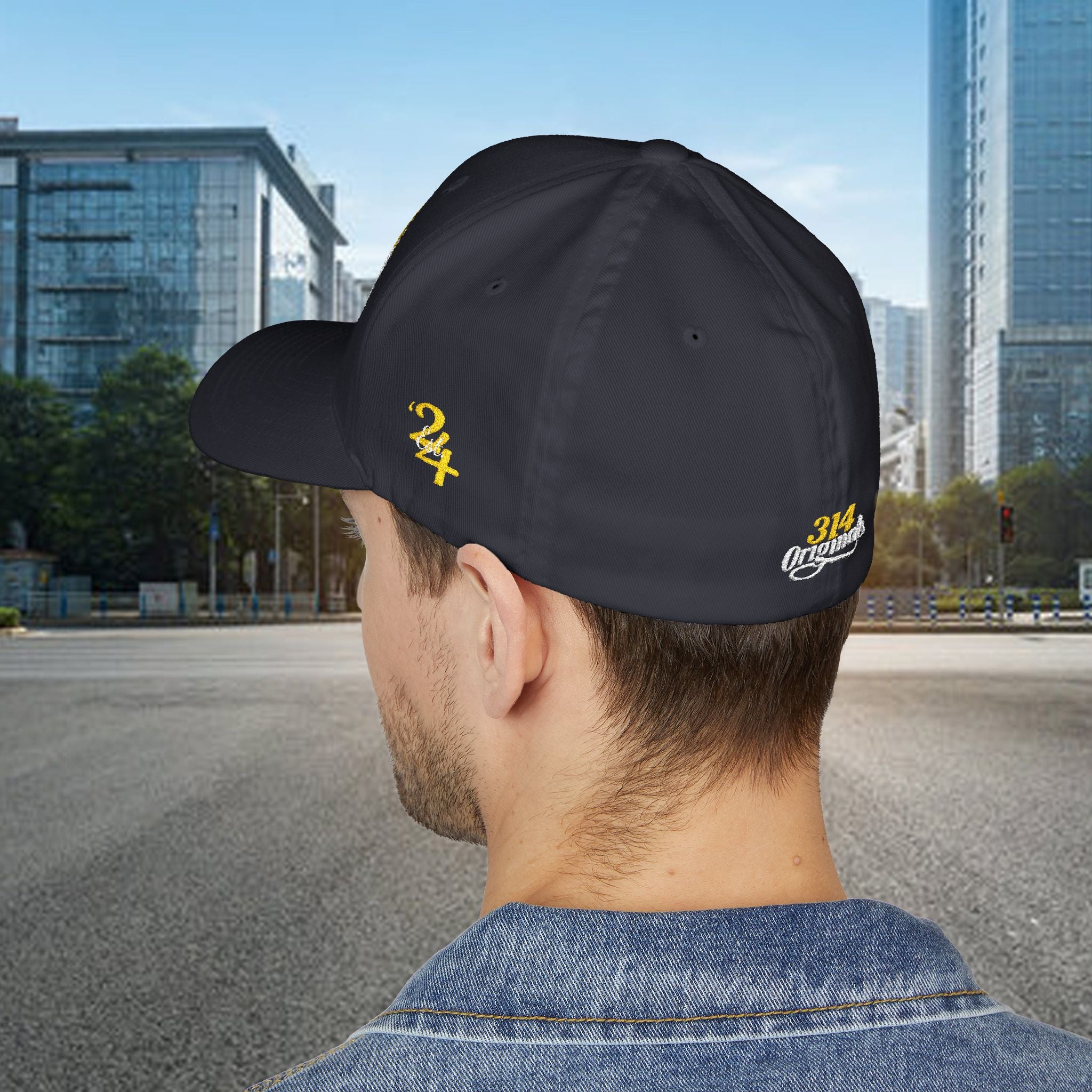 King's Gear Embroidered Crown Script Cap — 314 Original Closed-Back Structured Hat - 314 Originals