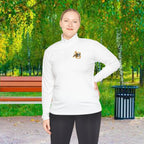 AGO Quarter-Zip Pullover — Small Gold & Black Chest Embroidery, Lightweight Casual Pullover - 314 Originals