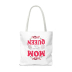 "Mom You're the Queen" Floral Mother's Day Tote Bag Printify Bags  314 Originals