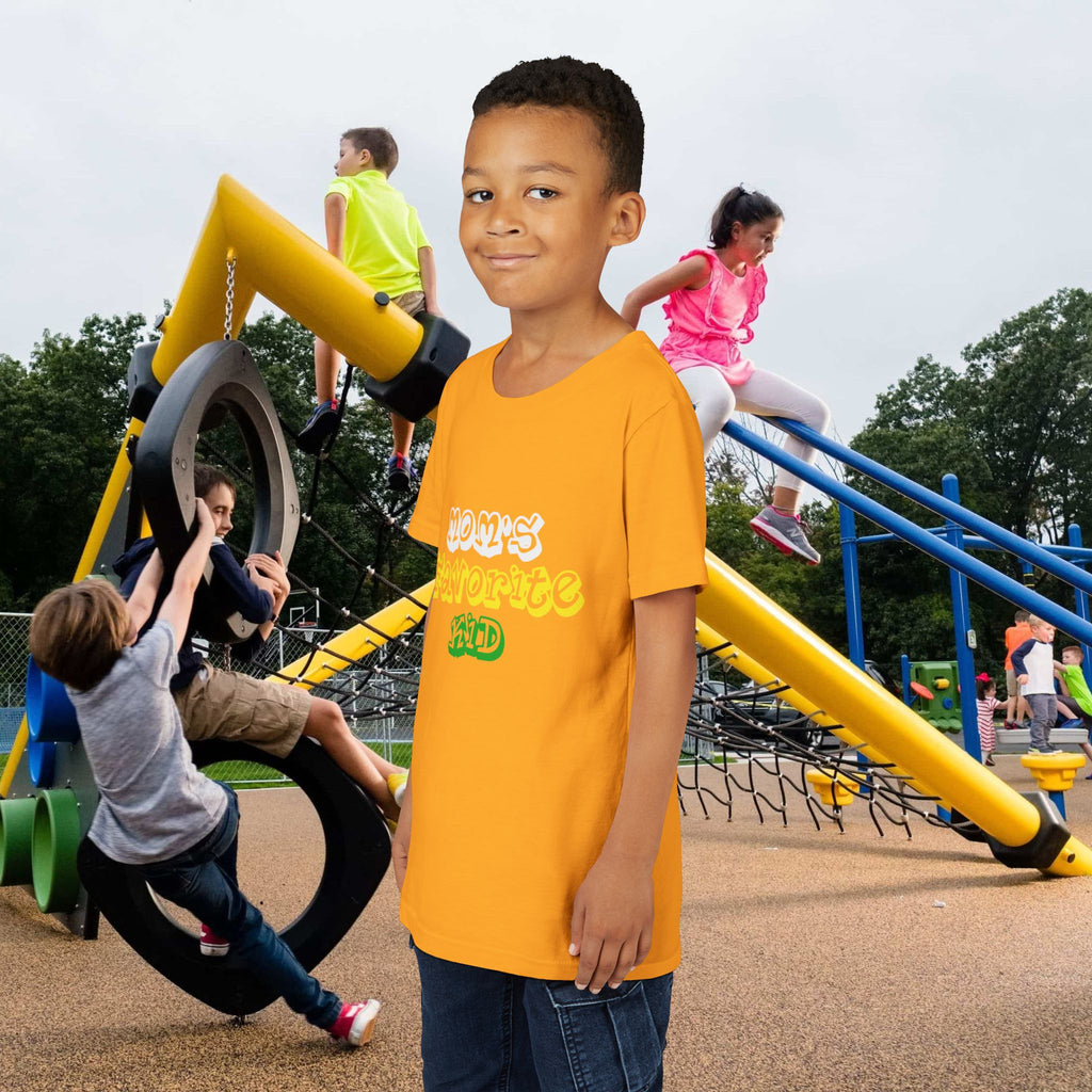 Boys "Favorite Kid" Retro Yellow & Green Graphic T-Shirt - 314 Originals