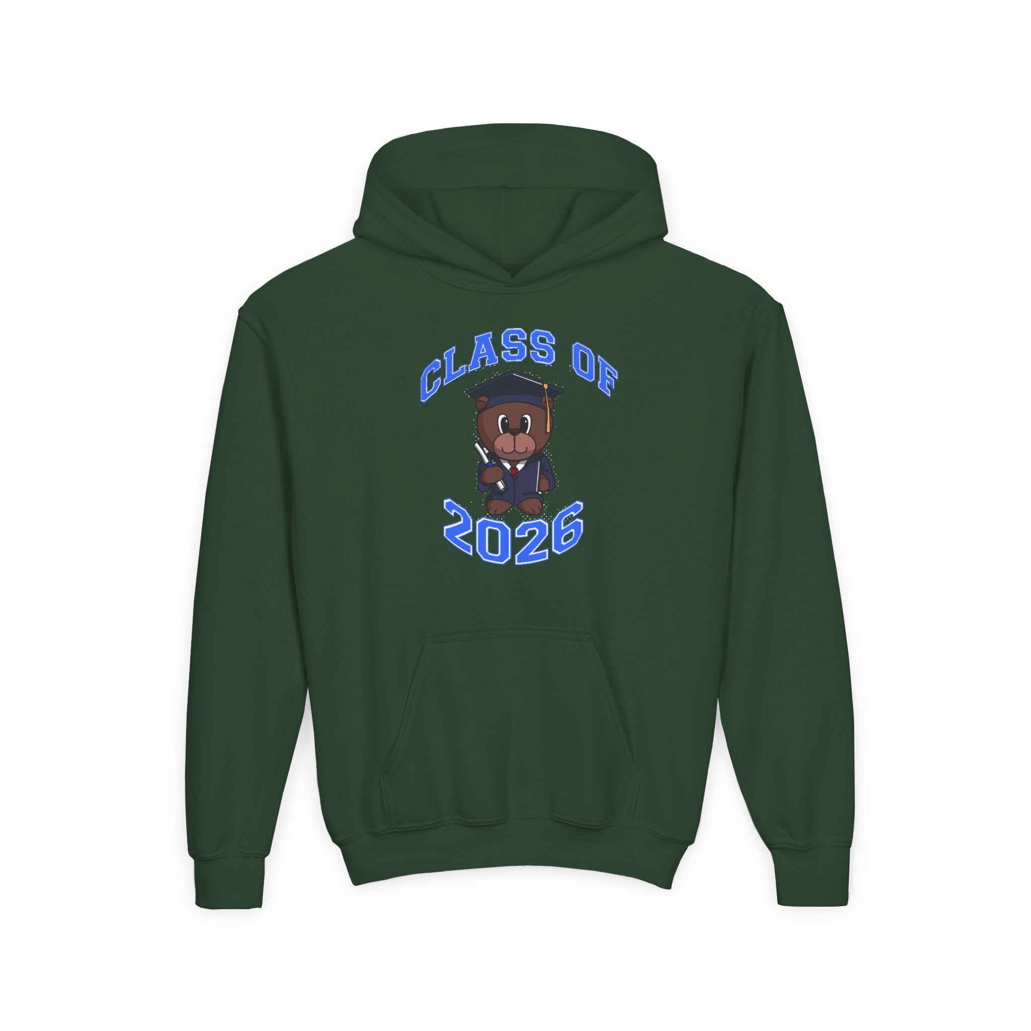 Youth Hoodie - 'Class of 2026' Graduation Bear Hoodie with '314 Originals' Back Print