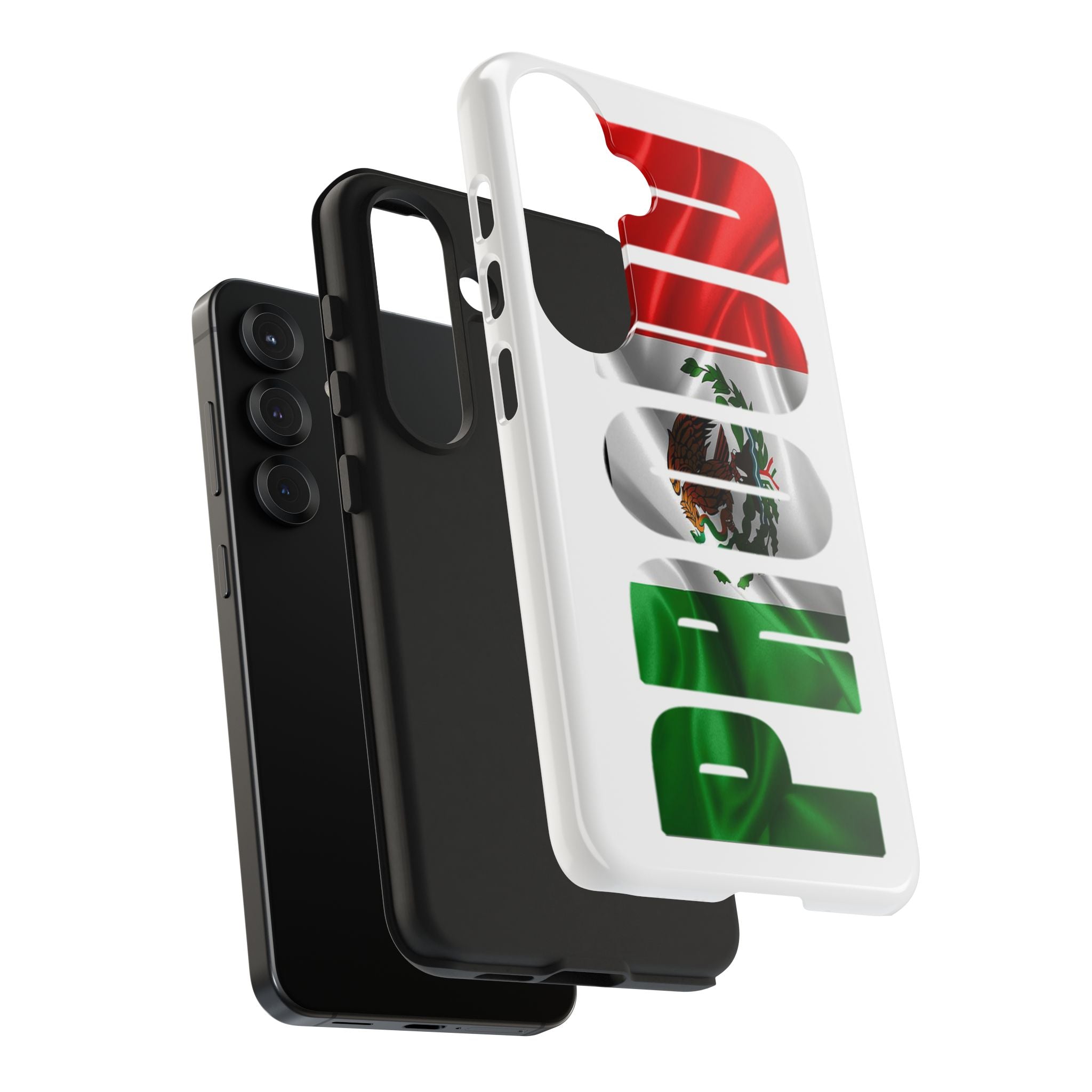 Mexico Pride Tough Phone Case — Mexican Flag Vertical 'PRIDE' Design Printify Phone Case  314 Originals