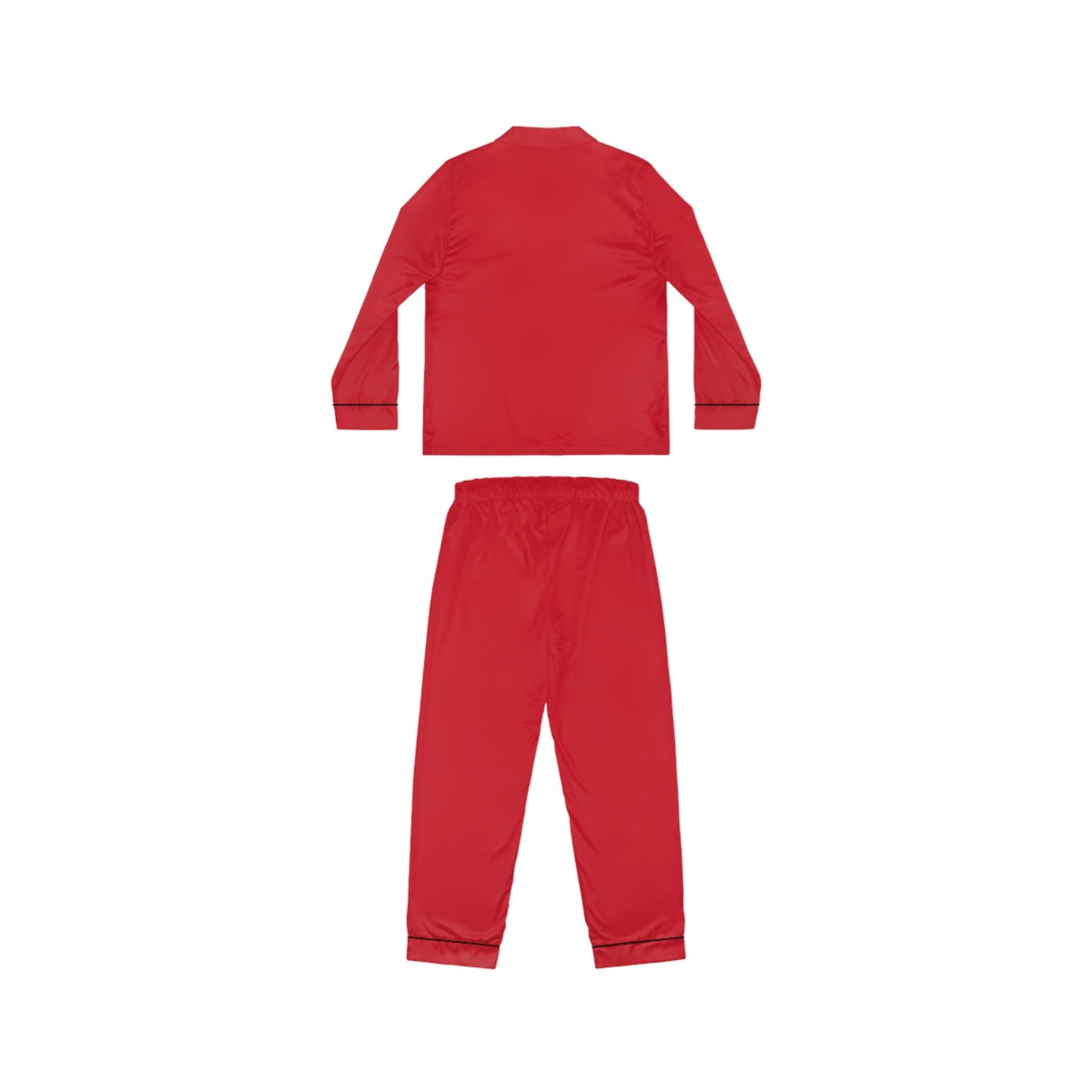 Red Satin Women's Pajama Set — Luxurious Button-Up Sleepwear - 314 Originals