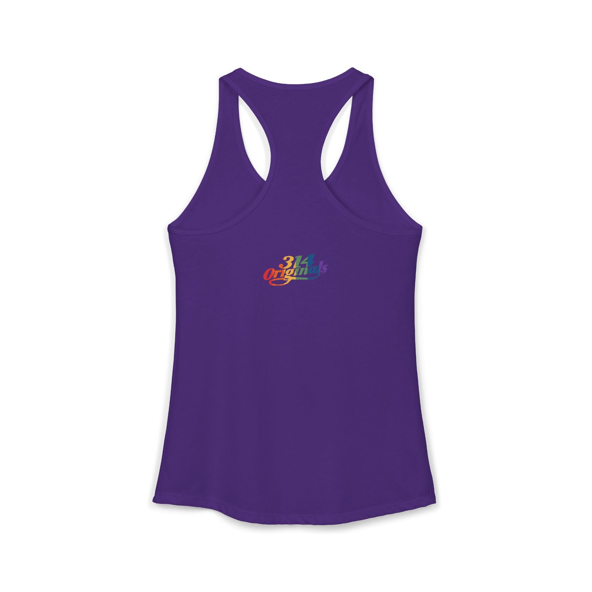 'PROUD' Women's Ideal Racerback Tank Printify Tank Top  314 Originals