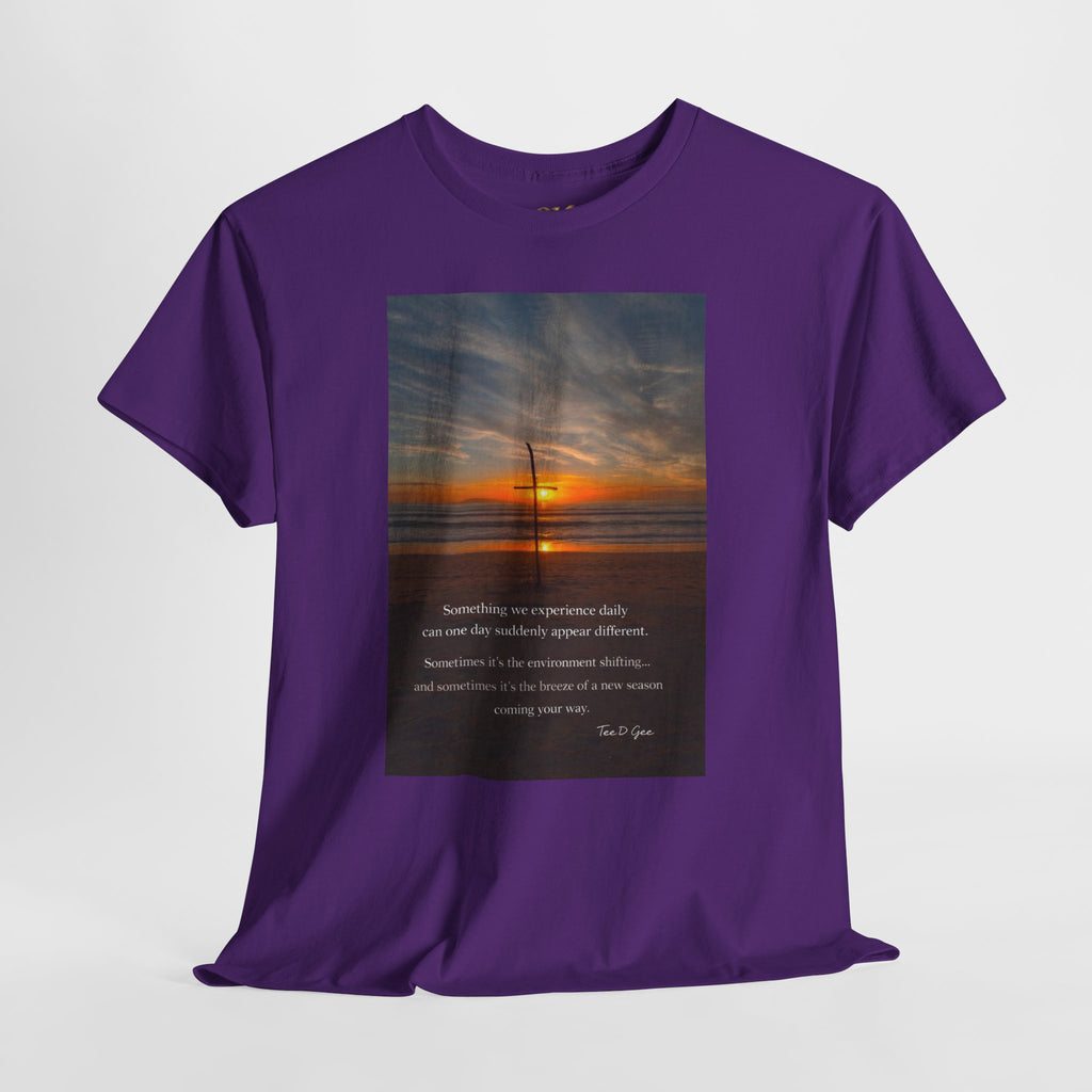Sunset Beach Quote T‑Shirt — Inspirational Ocean Sunrise Tee - 314 Originals