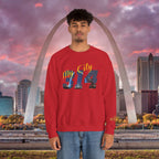 314 City Crewneck Sweatshirt — St. Louis Skyline Graphic - 314 Originals