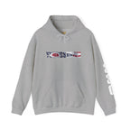 Ohio Flag Hoodie — State Outline with American Stars & Stripes Design - 314 Originals
