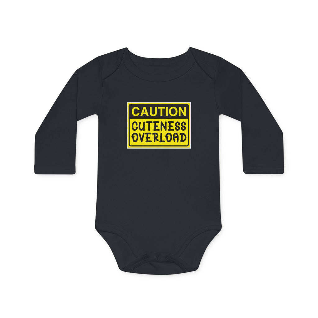 Caution: Cuteness Overload Baby Bodysuit – 314 Originals Long-Sleeve Organic Onesie - 314 Originals