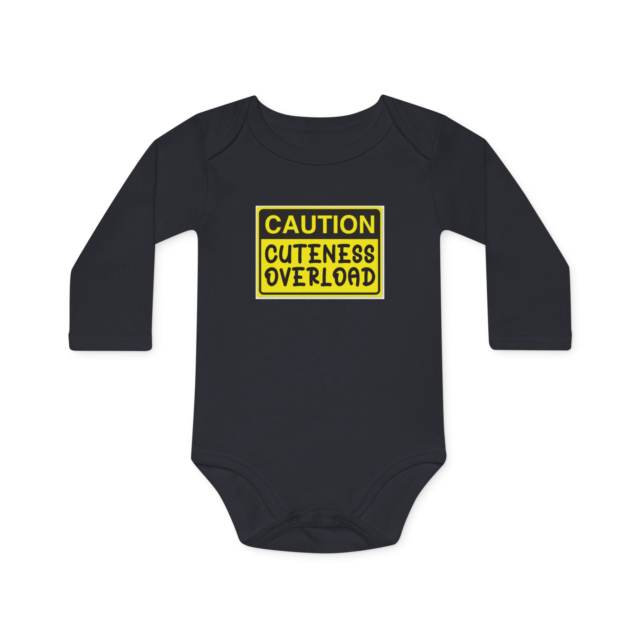 Caution: Cuteness Overload Baby Bodysuit – 314 Originals Long-Sleeve Organic Onesie - 314 Originals