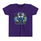 "Nerds Rule the World" Graphic Youth Girls Tee Shirt