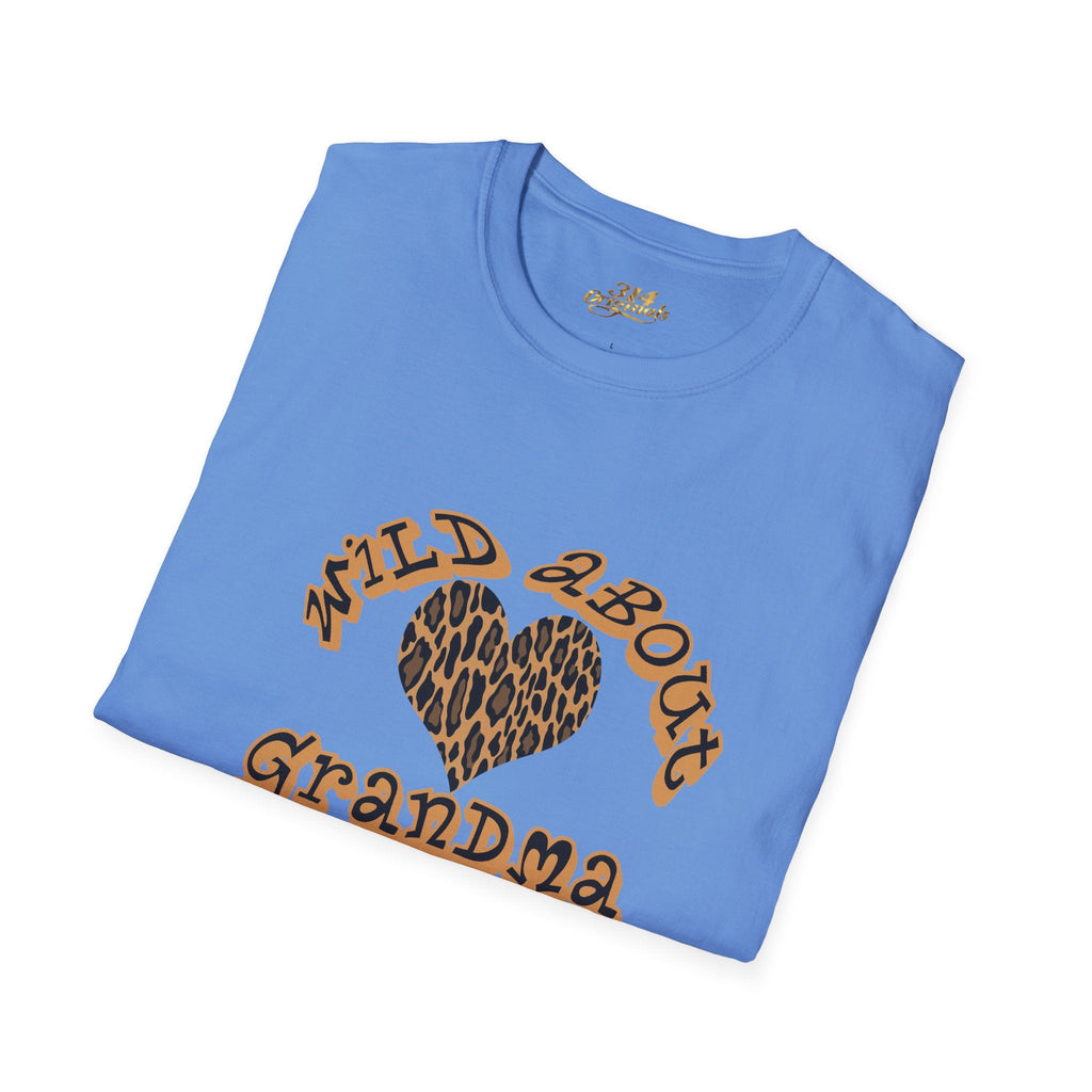 Wild About Grandma Leopard Heart T-Shirt Printify T-Shirt  314 Originals
