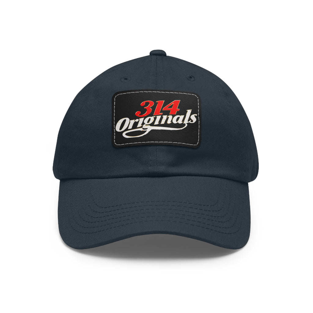 Leather Patch Dad Hat — "314 Originals" Retro Baseball Cap - 314 Originals