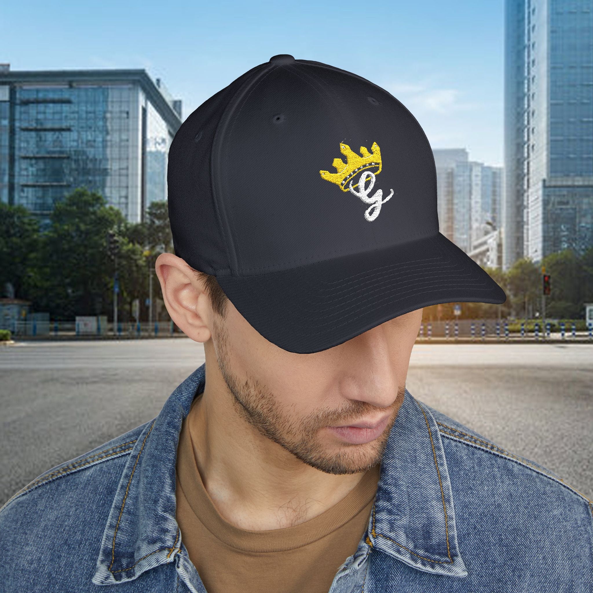 King's Gear Embroidered Crown Script Cap — 314 Original Closed-Back Structured Hat - 314 Originals