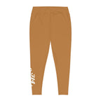 Light Brown Plus Size Leggings — Subtle Side Script Graphic, Comfortable Everyday Activewear - 314 Originals