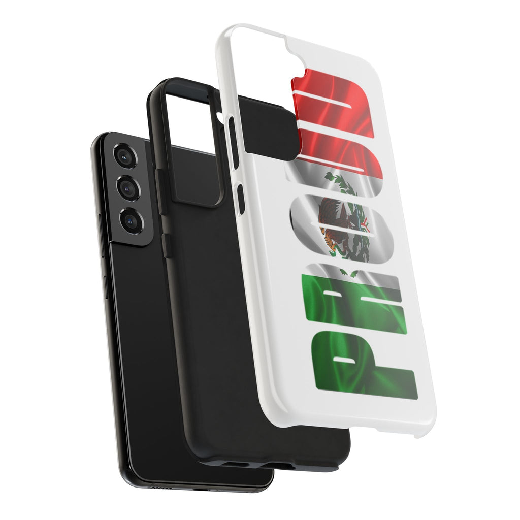 Mexico Pride Tough Phone Case — Mexican Flag Vertical 'PRIDE' Design Printify Phone Case  314 Originals