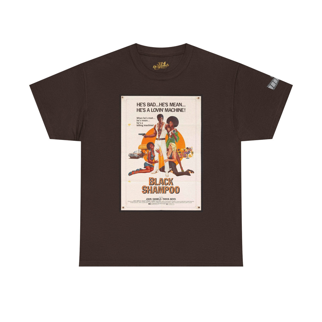 Black Shampoo Retro Poster Tee — Vintage Movie Graphic T-Shirt Printify T-Shirt  314 Originals