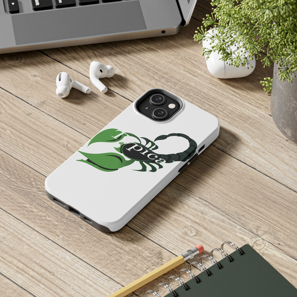 Scorpio Zodiac Tough Phone Case — Green Scorpion "Typical" Design Printify Phone Case  314 Originals