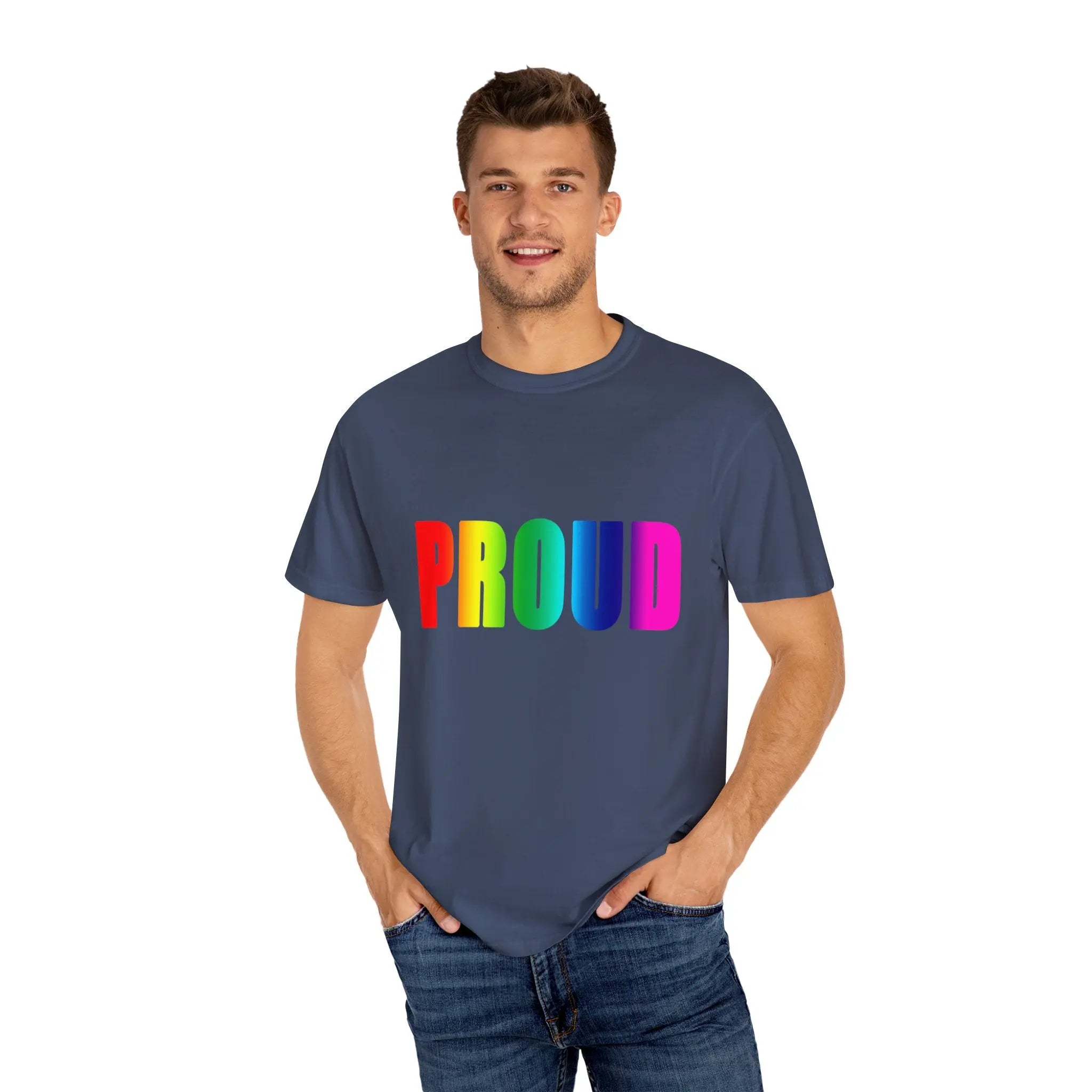 PROUD Garment-Dyed T-shirt Printify