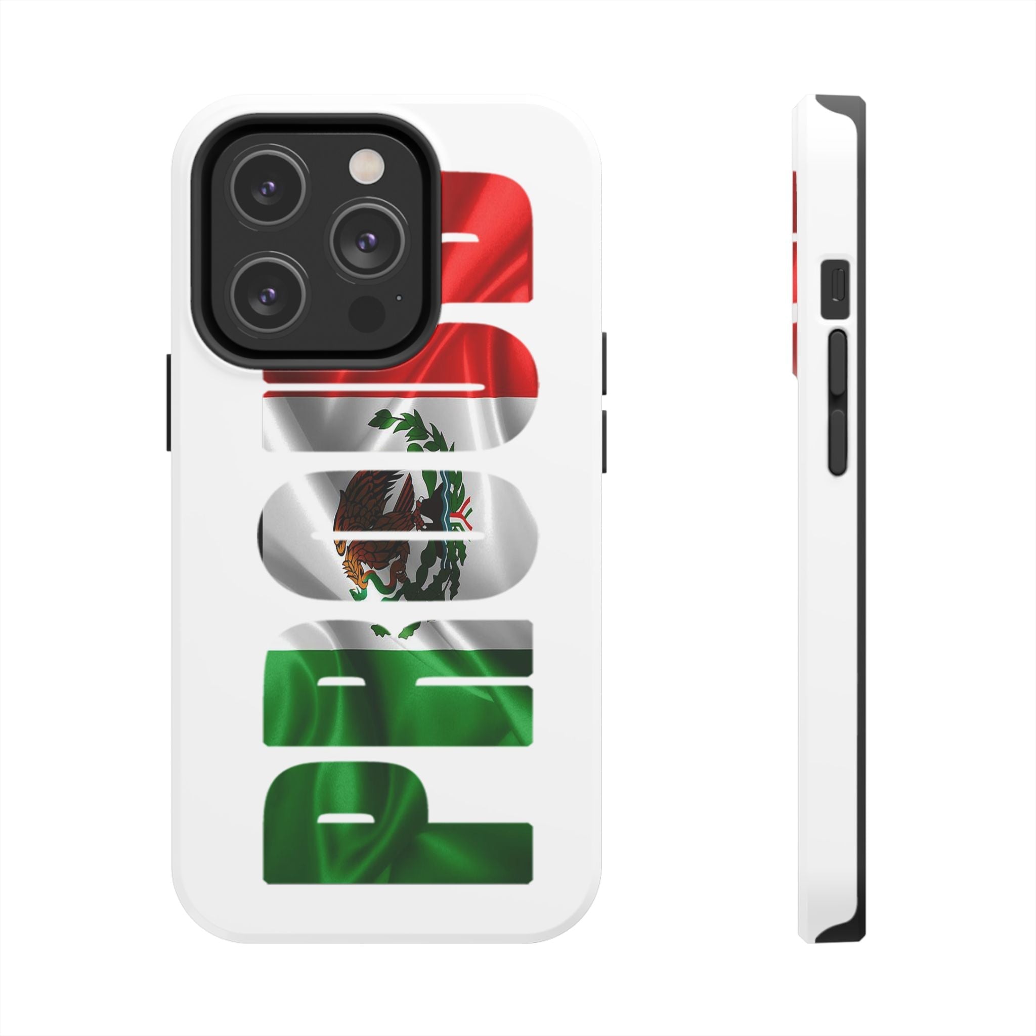 Mexico Pride Tough Phone Case — Mexican Flag Vertical 'PRIDE' Design Printify Phone Case  314 Originals
