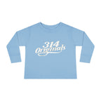 Toddler Long Sleeve Tee — "314 Originals" Retro Script Kids Shirt - 314 Originals