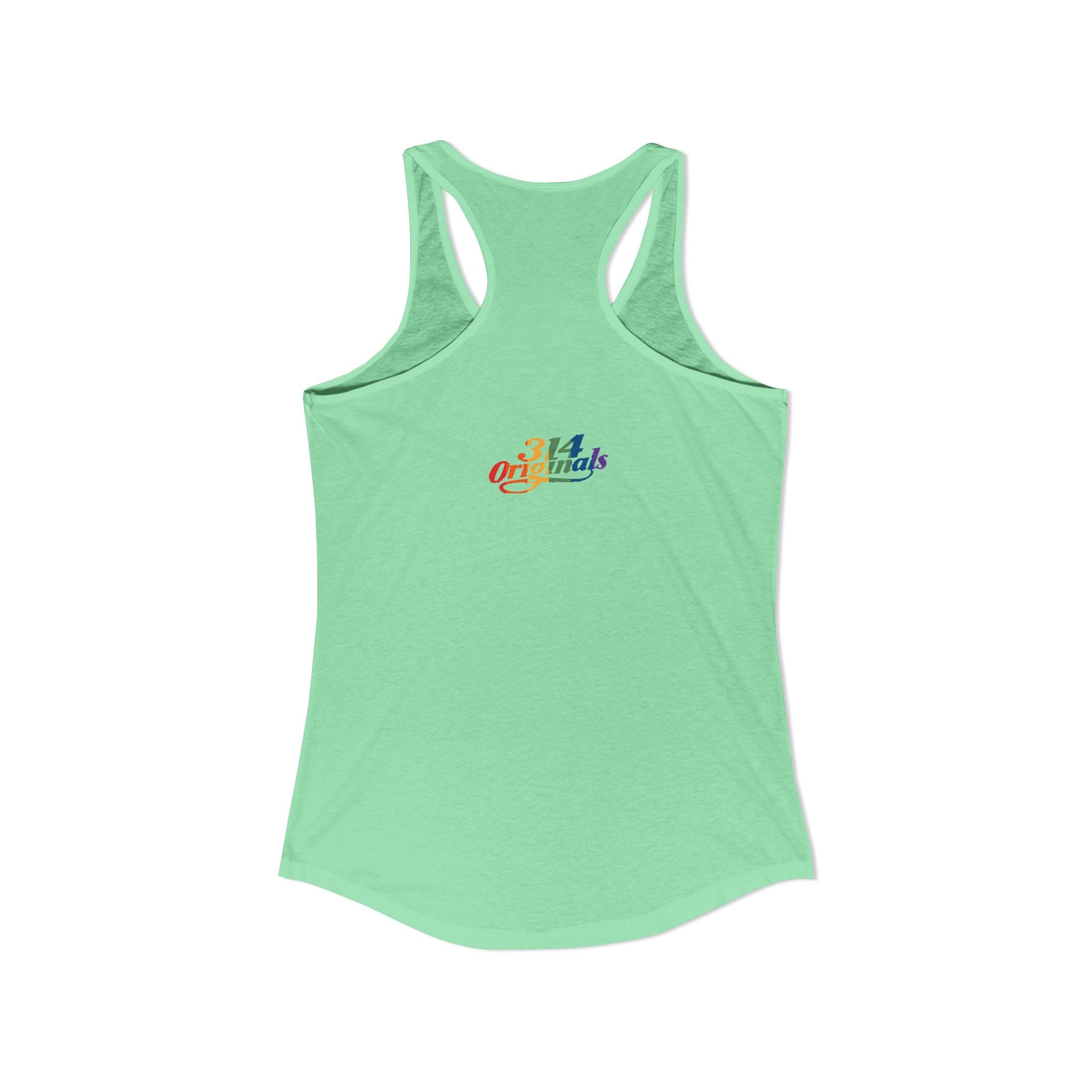 'PROUD' Women's Ideal Racerback Tank Printify Tank Top  314 Originals