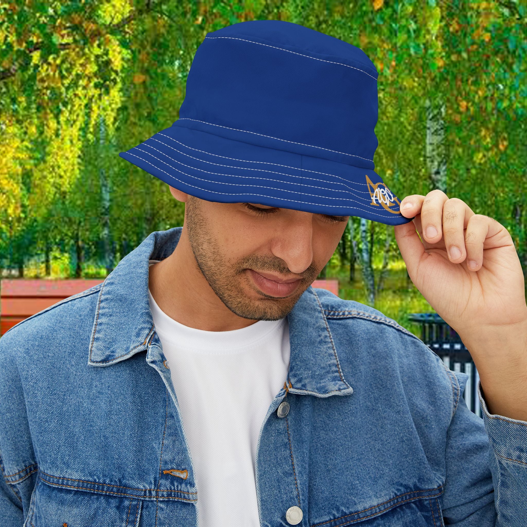 AGO Blue Bucket Hat — Casual Sun Hat - 314 Originals