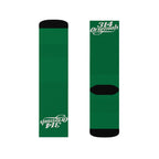 Green Sublimation Socks with '314 Originals' Script — Athletic Crew Socks - 314 Originals