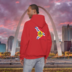 Proud Missouri Fleur-de-lis Hoodie — From the Lou St. Louis Pride Sweatshirt - 314 Originals