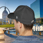 Embroidered "St. Louis" Closed-Back Structured Cap — Baseball Hat with 314 Retro Logo