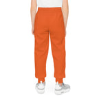 Orange Youth Joggers with 314 Originals Side Graphic — Kids Athletic Sweatpants - 314 Originals