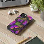 Purple Monarch Butterfly Tough Phone Case — Floral Nature Protective Cover Printify Phone Case  314 Originals