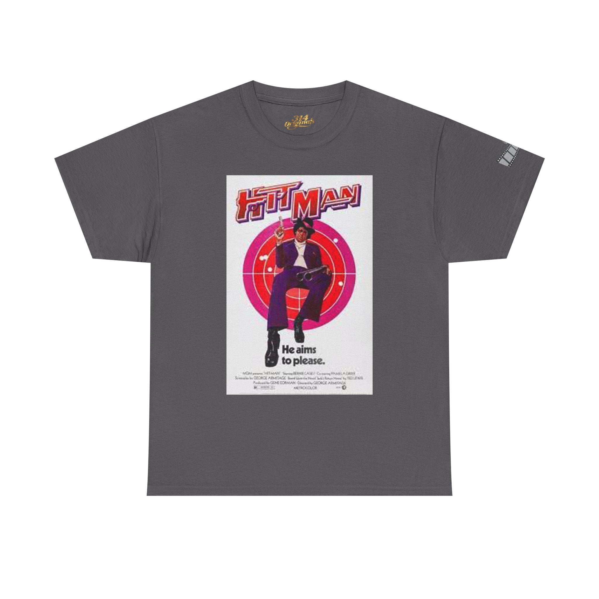 'Hit Man' Movie Poster Design (He aims to please) Printify T-Shirt  314 Originals