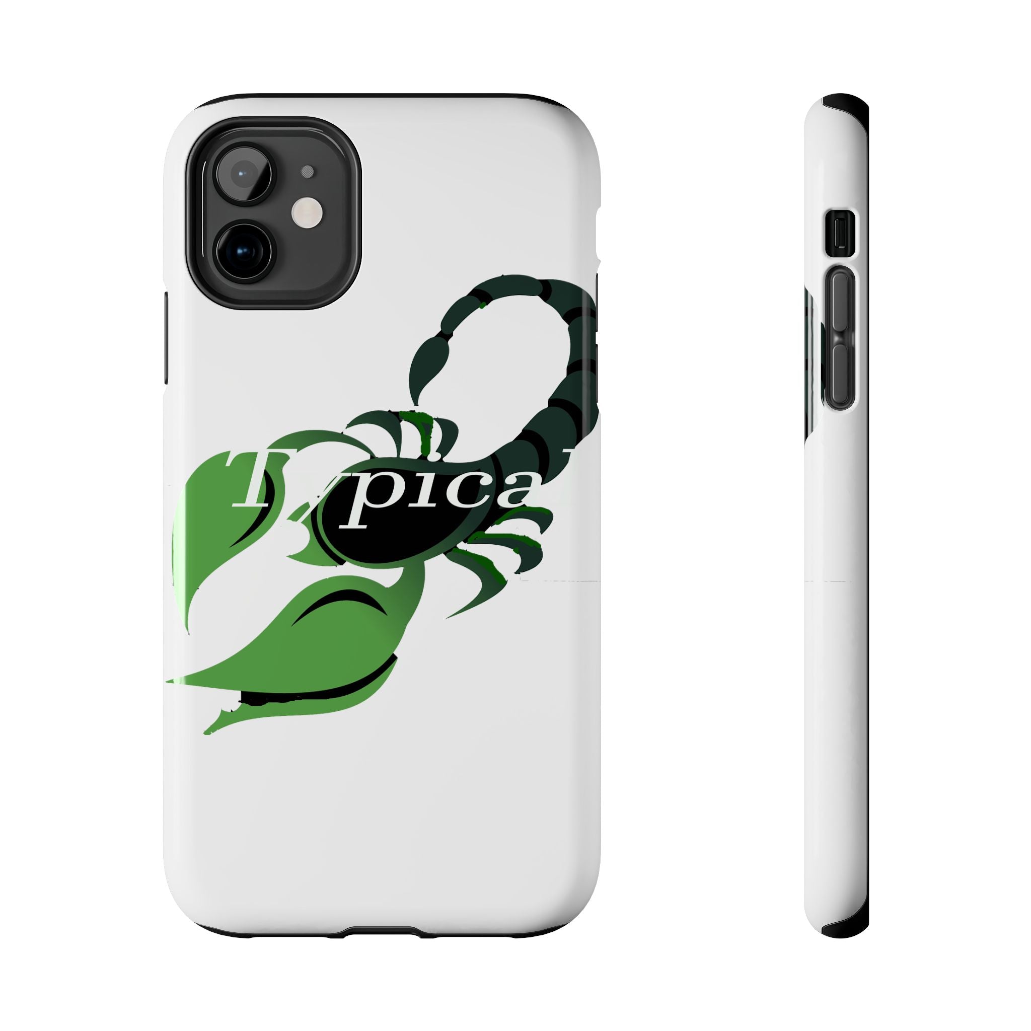 Scorpio Zodiac Tough Phone Case — Green Scorpion "Typical" Design Printify Phone Case  314 Originals