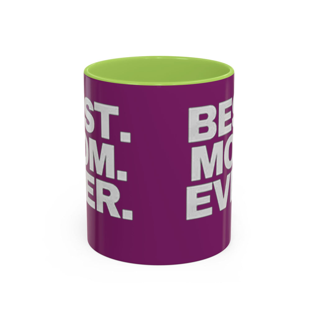 Best. Mom. Ever. Purple Accent Coffee Mug Printify Mug  314 Originals