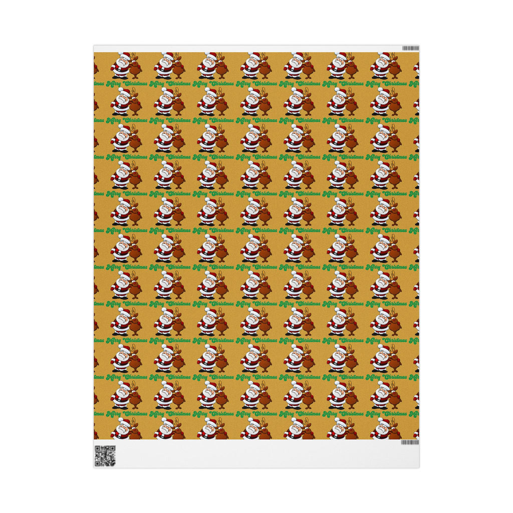 Santa & Reindeer Christmas Wrapping Paper - 314 Originals