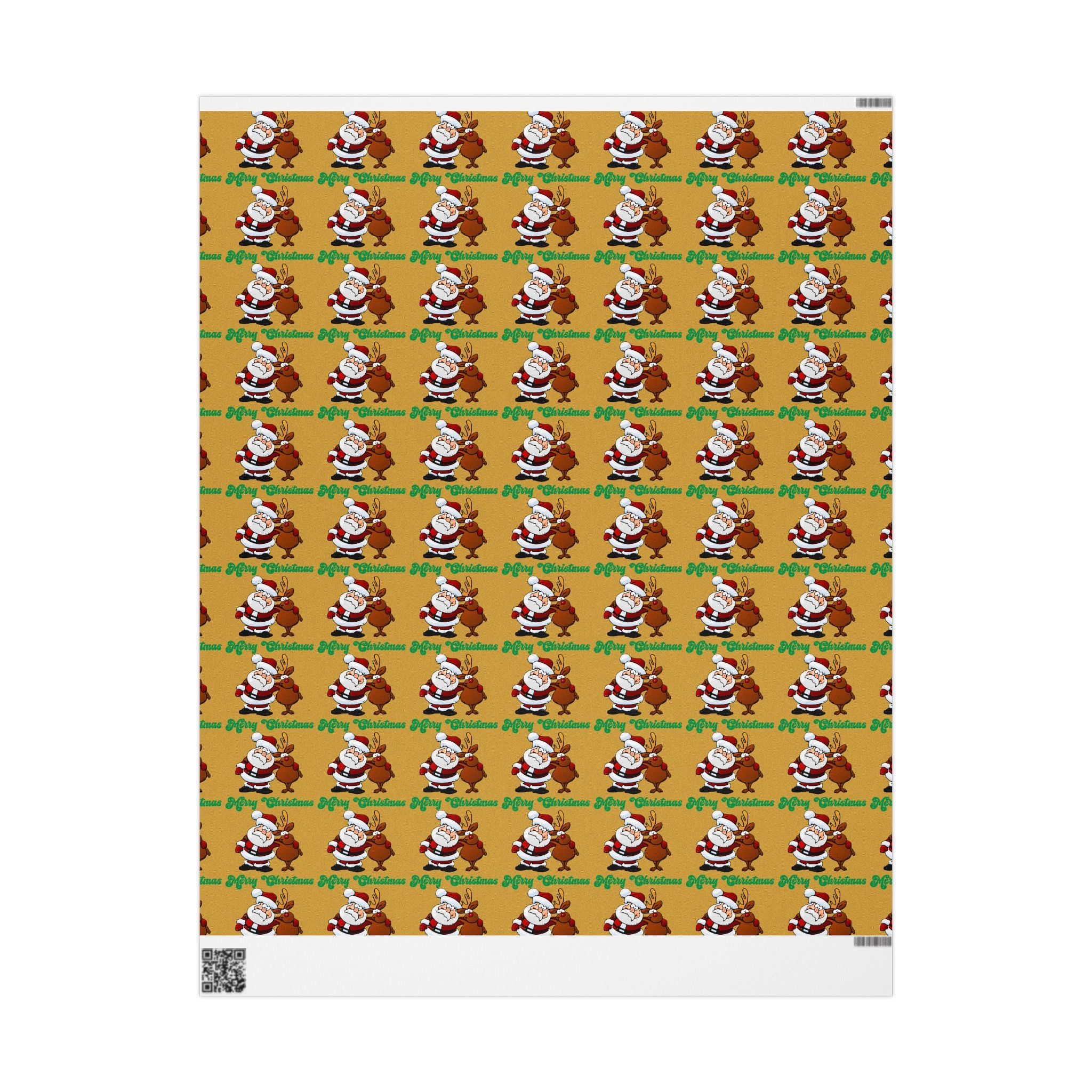 Santa & Reindeer Christmas Wrapping Paper - 314 Originals