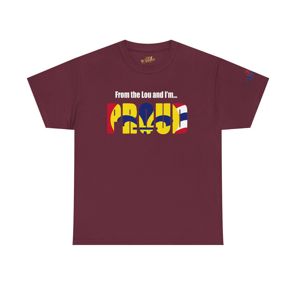Proud Missouri Flag T-Shirt — "From the Lou and I’m... PROUD" - 314 Originals