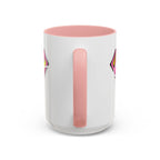 Sassy Supergirl Accent Coffee Mug – Pink & Yellow Super S Logo (11/15oz) - 314 Originals