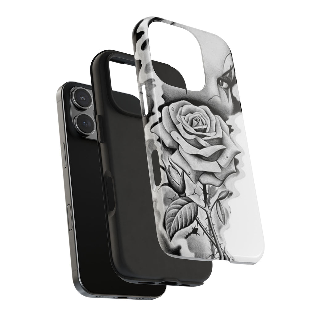 Noir Clown Face with Rose Shockproof Phone Cover - 314 Originals