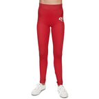 Dark Red 314 Script Kids' Printed Leggings - 314 Originals