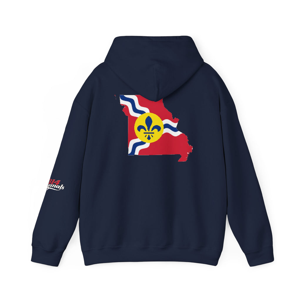 Proud Missouri Fleur-de-lis Hoodie — From the Lou St. Louis Pride Sweatshirt - 314 Originals