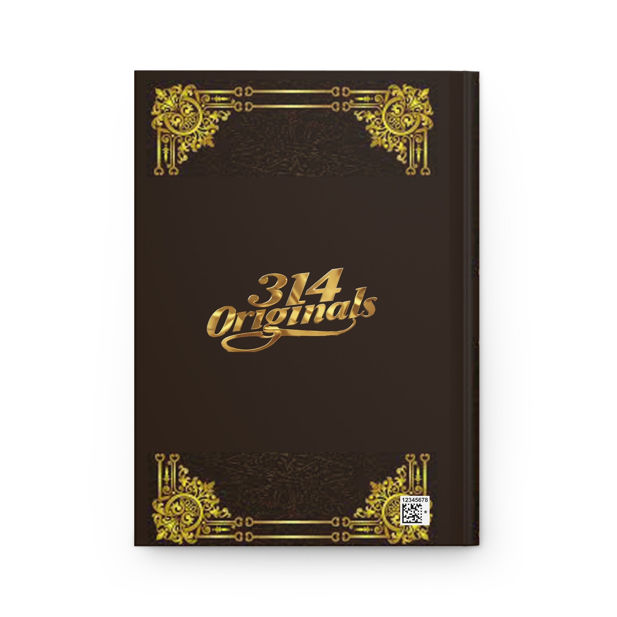 '314 Originals' Vintage Gold Embossed Hardcover Journal Printify Paper products  314 Originals
