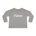 "Princess" Script Top with Gold Crown-Toddler Long Sleeve Tee Printify Kids clothes  314 Originals